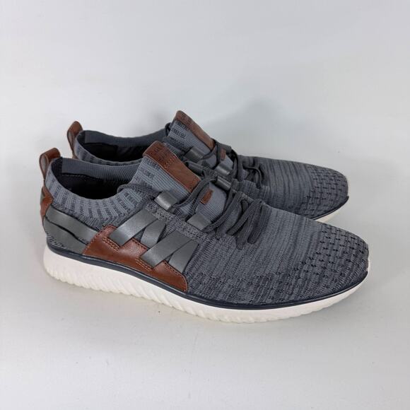 Cole Haan Grand Motion Athletic Sneakers Men’s 8.5 Gray Knit Lace-Up Classic